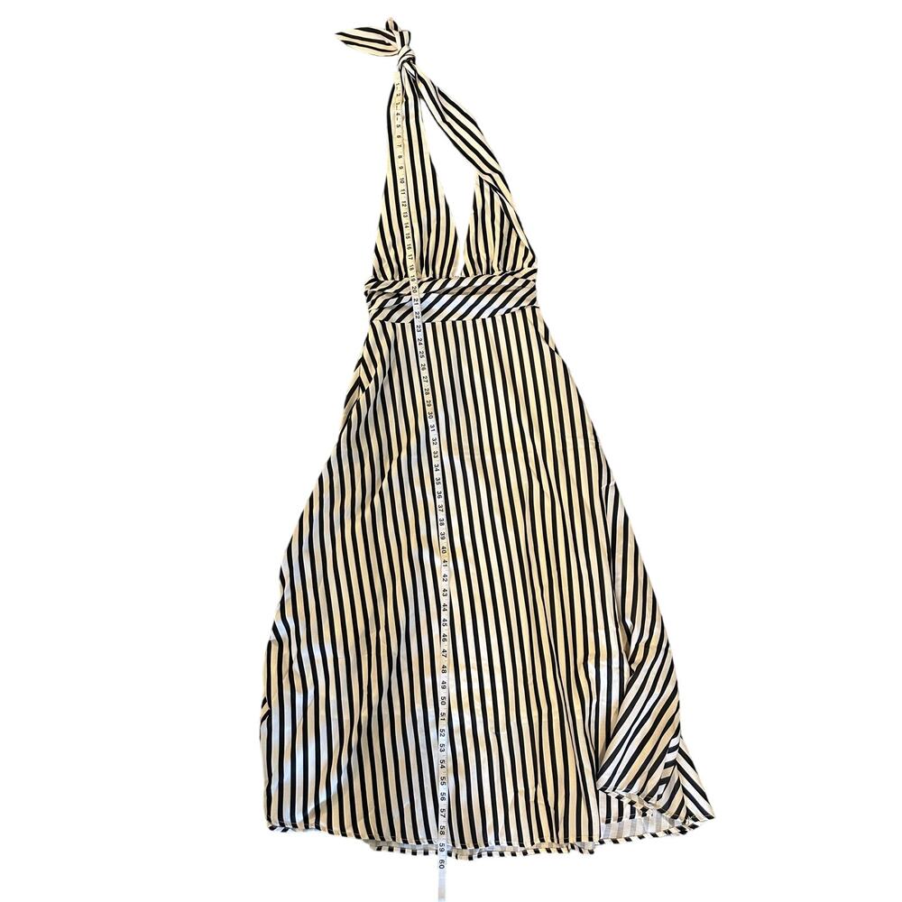 NWT Commense Striped Halter Neck Plunging Maxi DressSize S - Picture 10 of 10